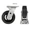 Hyw Products Heavy Duty Caster 6in Rubber on Cast Iron Wheel, Swivel 40-60S-A1-RC - alternate 4