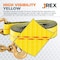 Jrex Safety 4PK HD Ratchet Straps with Flat Hooks, Yellow 4 in x 30 ft Tie Downs RTD430-JR-FH-4PK - alternate 4