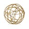 Homeroots 7" Gold Aluminum Decorative Orb Tabletop Sculpture 568885 - alternate 3