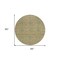 Homeroots 8' Orange Blue And Green Round Floral Washable Indoor Outdoor Area Rug 604627 - alternate 9