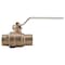 Watts 1/2 IN Lead Free Brass 2-Piece Full Port Ball Valve with Solder End Connection 0555128 - alternate 1