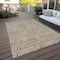 Homeroots 3' X 5' Beige And Brown Abstract Washable Indoor Outdoor Area Rug 599778 - alternate 8