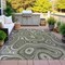 Homeroots 5' X 8' Gray And Ivory Geometric Washable Indoor Outdoor Area Rug 631384 - alternate 7