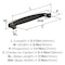 Amerock Franklin 5-1/16 inch (128mm) Center-to-Center Oil-Rubbed Bronze Cabinet Pull, 25PK 25VMP37052ORB - alternate 4