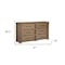 Homeroots 67" Natural Solid Wood Six Drawer Double Dresser 524605 - alternate 3