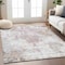 Homeroots 3' X 5' Ivory Light Purple And Gray Damask Washable Indoor Outdoor Area Rug 596387 - alternate 7