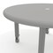 Flash Furniture Commercial Plastic Adjustable Height Classroom Activity Table-Soft Gray, 33 in RD YU-YCX-007-2-ROUND-TBL-SFTGY-GG - alternate 9