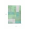 Homeroots 10' X 14' Sage Mint Green Teal Blue And Ivory Geometric Washable Indoor Outdoor Area Rug 612387 - alternate 8
