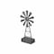 Homeroots 21" Gray Metal Windmill Hand Painted Sculpture 483250 - alternate 6