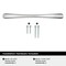 Amerock Vaile 5-1/16 inch (128mm) Center-to-Center Polished Chrome Cabinet Pull, 25PK 25VMP3723126 - alternate 4