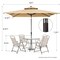 Homeroots 10ft Tan Polyester Rectangular Tilt Market Patio Umbrella 485613 - alternate 5