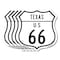 Signmission Texas Route Marker Shield Sign Us 66, 12 inch X 12 inch, Aluminum Metal Sign, 5PK SHI-A-5Pack-12-466 - alternate 1