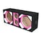 Deejay Led Two 8-in Woofers plus Two Tweeters Pink Empty Chuchera Speaker Enclosure D8T2PINK - alternate 8