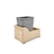 Rev-A-Shelf Maple Wood; Steel; Plastic, Natural Maple, 12 in W, 19.5 in H, 21.67 in D 4WCSC-1535DM-1 - alternate 1