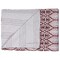 Homeroots 50" X 70" Pink and Brown Kantha Cotton Abstract Throw Blanket with Embroidery 332343 - alternate 1