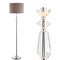 Jonathan Y Layla 59.5" Crystal / Metal LED Floor Lamp, Clear/Chrome With Gray Shade JYL2027A - alternate 10