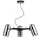 Jonathan Y Loki 22" 3-Light Adjustable Metal LED Chandelier, Brushed Nickel/Black JYL6128A - alternate 14