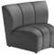 Homeroots 42" Black Velvet Modular Sofa 573987 - alternate 9