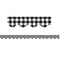Teacher Created Resources Black and White Gingham Scalloped Border Trim, 35 Feet Per Pack, 6PK TCR5817 - alternate 3