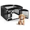Simple Deluxe HealSmart 4 Panel Dog Playpen, 24in Exercise Puppy Playpen with Door, Safe, Secure, Folding and Por 3A88PTPPEN3523Q4PEBLK - alternate 1