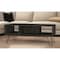 Homeroots 40" Espresso And Black Wood And Metal Coffee Table With Shelf 535057 - alternate 1
