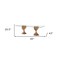Homeroots 95" Clear And Brown Glass And Solid Wood Double Pedestal Base Dining Table 487882 - alternate 3