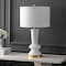 Jonathan Y Ziggy 27" Contemporary Glam Ceramic/Iron LED Table Lamp, White/Gold Painting JYL6607A - alternate 12