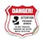 Signmission Pregnant Women Shield Sign Danger! Atten, 6 inch X 6 inch, Vinyl Decal, 2PK SHI-D-2PACK-6-433 - alternate 1