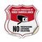 Signmission Video Surveillance Shield Sign Property, 18 inch X 18 inch, Vinyl Decal, 2PK SHI-D-2PACK-18-472 - alternate 1