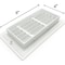 Sierra Grates 4 in. H X 8 in. W Powder Coat Aluminum, White  Return Grille ABG408-WHT - alternate 4
