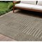 Homeroots 8' X 10' Brown And Beige Geometric Washable Indoor Outdoor Area Rug 596911 - alternate 1