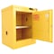 Securall Flammable Storage Cabinet, 4 Gallon, 1 Shelves, 17 in W x 24 in H x 17 in D, Yellow A302 - alternate 2