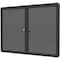 Mastervision Enclosed Bulletin Board 3x4ft.ft., 2 Door VT640103727 - alternate 1