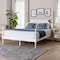 Baxton Studio Caliana Bobbin Four-Poster Platform Bed, Queen, White 264-14396-ZORO - alternate 9