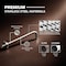Supplygiant 12 in Shower Arm 90 Degree Stainless Steel Rain Shower Head Extension Arm with Flange, Nickel Finish 74-TB34BG-O - alternate 7