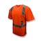 Radians T-Shirt, Type R Class 2, R, Birdseye Mesh, Hi-Vis Orange, L ST11-2POS-L - alternate 1
