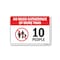Signmission Public Safety Sign, No More Gatherings Of More Than 10 People, 18in X 12in Decal, OS-NS-D-1218-25441 OS-NS-D-1218-25441 - alternate 1