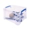 Advantus Super Stacker Lift-Off Lid Storage Tote, 7.25in x 10.88in x 6.38in, Transparent/Blue 39230 - alternate 5