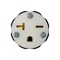 Leviton Straight Blade Connector, 6-20R, 20 A, 250V AC, 2 Pole, 3 Wire, Screw Terminals, Black, White 5469-PLC - alternate 5