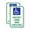 Signmission Handicapped Parking During Church Hours With Graphic, 12'' X 18'', Heavy Gauge Aluminum, 2PK A-1218-2PACK-23916 - alternate 1