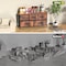 Simple Deluxe 5 Drawers Dresser for Bedroom, Wide Chest of Drawers, Storage Organizer Units with Fabric Bins for 3A88HKCABT5RUST - alternate 8