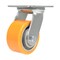 Vestil Polyurethane Swivel Caster 4 In. Diameter x 2 In. Width 660 Lb. Capacity Orange/Gray CST-VE-4X2PUA-S - alternate 1