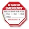 Signmission In Case of Emergency Please Save Ou, 4 inch X 4 inch, Vinyl Decal, 2PK OC-D-2PACK-4-125 - alternate 1