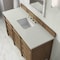 James Martin Vanities Brittany 60" Single Vanity, Pecan w/ 3 CM Lime Delight Silestone Top 655-V60S-PCN-3LDL - alternate 8