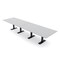 Skutchi Designs 14ft Rectangular Conference Table With Power | Harmony Series | 14 Person Meeting Room Table HAR-REC-48x168-T.BK-U779-NA - alternate 1
