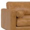Homeroots 72" Sienna Leather Sofa With Ottoman With Brown Legs 641059 - alternate 8