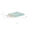 Homeroots 50" X 60" Aqua Woven Poly PET Abstract Stripe Throw Blanket with Tassels 519086 - alternate 5