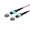 Monoprice MM OM4 OFC  MTP-16 Elite UPC (F) to MTP-16 Elite UPC (F) 16-Fiber OFNP Type B Magenta 5m 48211 - alternate 1
