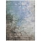 Homeroots 8' X 10' Denim Blue Taupe And Ivory Abstract Washable Indoor Outdoor Area Rug 617350 - alternate 9