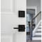 Kwikset Halifax Matte Black Deadbolt and Door Lever Combo With SmartKey 99910-068 - alternate 4